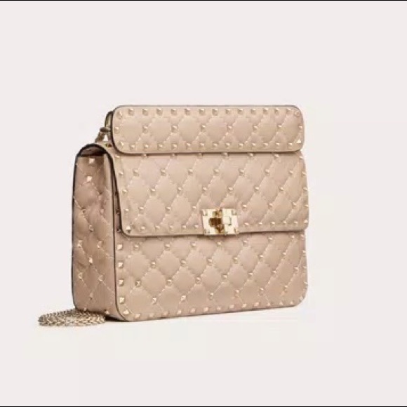 Valentino Medium Rockstud Bag in Poudre - Picture 5 of 15